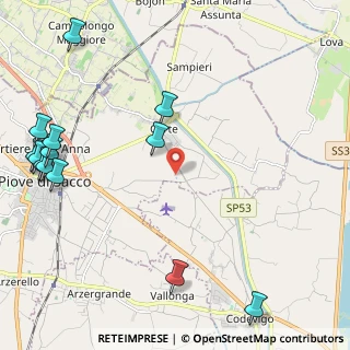 Mappa Via Brentella Destra, 35028 Piove di Sacco PD, Italia (3.04385)
