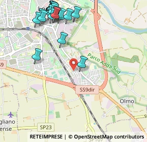 Mappa Via Abruzzi, 26900 Lodi LO, Italia (1.3315)