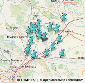 Mappa Vicolo Arnoletti, 10035 Mazzè TO, Italia (10.43579)