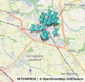 Mappa Via Aldo Moro, 26900 Lodi LO, Italia (1.319)