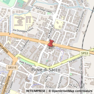 Mappa Via Enrico Caterino Davila, 46, 35028 Piove di Sacco, Padova (Veneto)