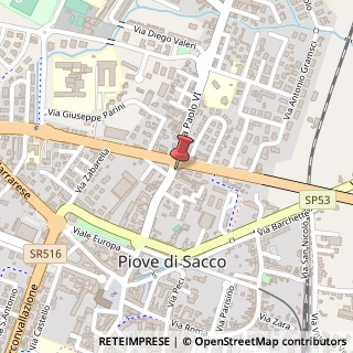 Mappa Via Enrico Caterino Davila, 60, 35028 Piove di Sacco, Padova (Veneto)