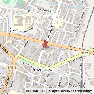 Mappa Via Davila C., 34, 35028 Piove di Sacco, Padova (Veneto)