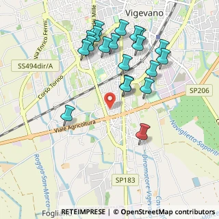 Mappa Via Quintino Sella, 27029 Vigevano PV, Italia (1.0375)