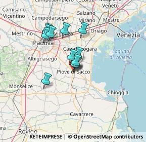 Mappa Via Zabarella, 35028 Piove di Sacco PD, Italia (9.97667)