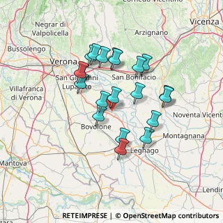 Mappa Via Sole delle Alpi, 37050 Oppeano VR, Italia (12.107)
