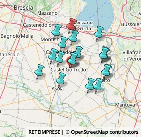 Mappa Via Lombardia, 46042 Castel Goffredo MN, Italia (10.744)