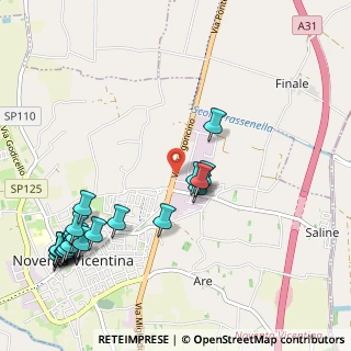 Mappa Via Bergoncino, 36025 Noventa Vicentina VI, Italia (1.302)