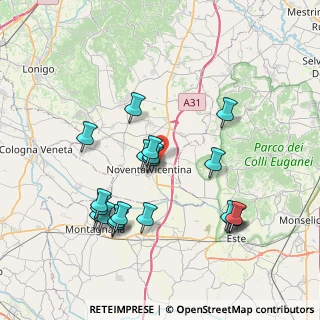 Mappa Via Bergoncino, 36025 Noventa Vicentina VI, Italia (7.725)