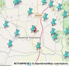 Mappa Via Bergoncino, 36025 Noventa Vicentina VI, Italia (5.9775)