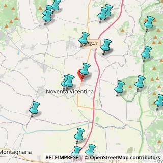 Mappa Via Bergoncino, 36025 Noventa Vicentina VI, Italia (5.7245)