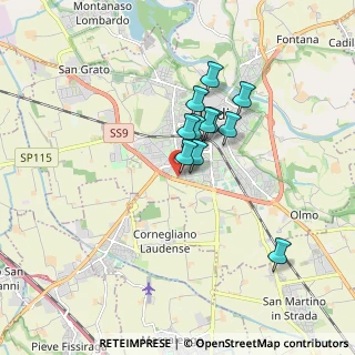Mappa Via Achille Grandi, 26838 Lodi LO, Italia (1.27909)