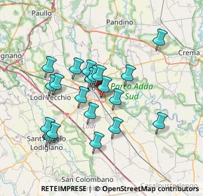 Mappa Via Giovanni Carnovali, 26900 Lodi LO, Italia (6.2345)