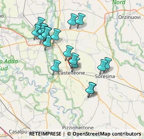 Mappa Via Giacomo Matteotti, 26012 Castelleone CR, Italia (7.0725)