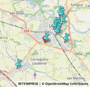 Mappa Via Maestri del Lavoro, 26900 Lodi LO, Italia (1.77545)