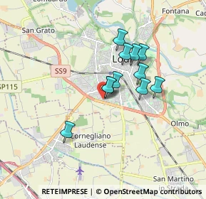 Mappa Via Maestri del Lavoro, 26900 Lodi LO, Italia (1.29636)