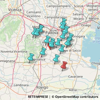 Mappa Via dell'Industria, 35020 Carrara San Giorgio PD, Italia (10.7765)