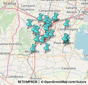 Mappa Via dell'Industria, 35020 Carrara San Giorgio PD, Italia (10.5625)