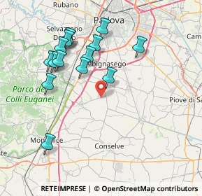 Mappa Via dell'Industria, 35020 Carrara San Giorgio PD, Italia (7.852)