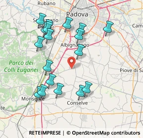 Mappa Via dell'Industria, 35020 Carrara San Giorgio PD, Italia (7.87333)