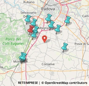 Mappa Via dell'Industria, 35020 Carrara San Giorgio PD, Italia (7.38462)