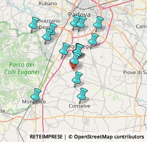 Mappa Via dell'Industria, 35020 Carrara San Giorgio PD, Italia (6.248)