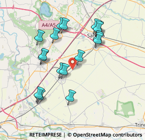 Mappa Via Aldo Moro, 13041 Bianzè VC, Italia (7.27353)