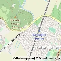 Mapa Battaglia Terme