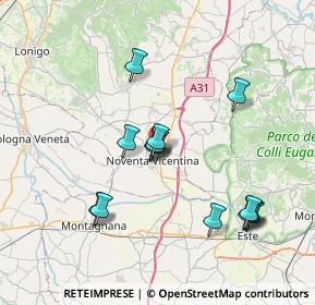 Mappa Via Asiago, 36025 Noventa Vicentina VI, Italia (7.09071)