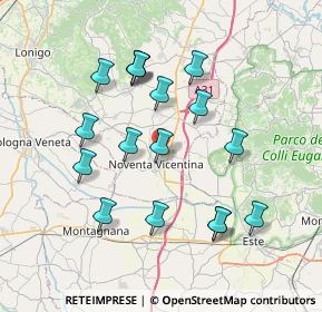 Mappa Via Asiago, 36025 Noventa Vicentina VI, Italia (7.2)