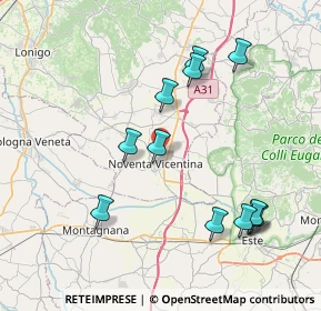 Mappa Via Asiago, 36025 Noventa Vicentina VI, Italia (8.27333)