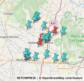 Mappa Via Asiago, 36025 Noventa Vicentina VI, Italia (6.3475)