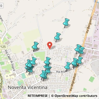 Mappa Via Asiago, 36025 Noventa Vicentina VI, Italia (0.574)