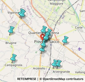 Mappa Via Circonvallazione, 35028 Piove di Sacco PD, Italia (1.592)