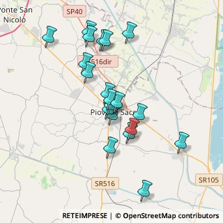 Mappa Via Oreste da Molin, 35028 Piove di Sacco PD, Italia (3.3855)
