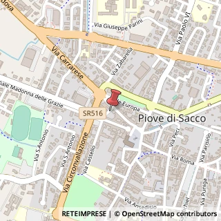Mappa Via Castello, 42, 35028 Piove di Sacco, Padova (Veneto)