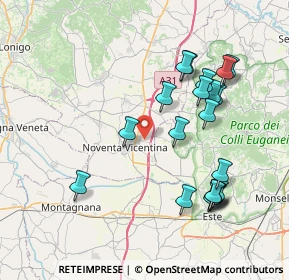 Mappa Via Fioccarde, 36025 Noventa Vicentina VI, Italia (8.016)