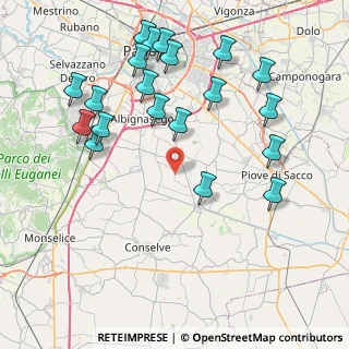 Mappa Via Ronchi di Casalserugo, 35020 Casalserugo PD, Italia (9.135)