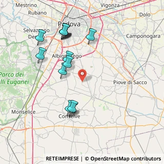Mappa Via Ronchi di Casalserugo, 35020 Casalserugo PD, Italia (8.25857)