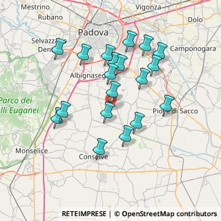 Mappa Via Ronchi di Casalserugo, 35020 Casalserugo PD, Italia (6.98684)