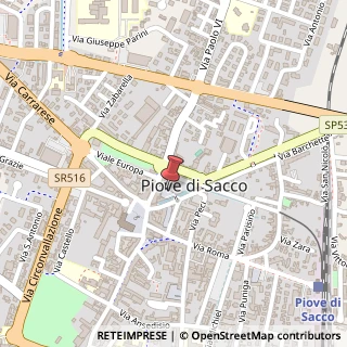 Mappa Piazza Carlo Rosso, 6, 35028 Piove di Sacco PD, Italia, 35028 Piove di Sacco, Padova (Veneto)