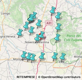 Mappa Via Leonardo Da Vinci, 36025 Noventa Vicentina VI, Italia (7.3855)