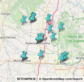 Mappa Via Leonardo Da Vinci, 36025 Noventa Vicentina VI, Italia (6.933)