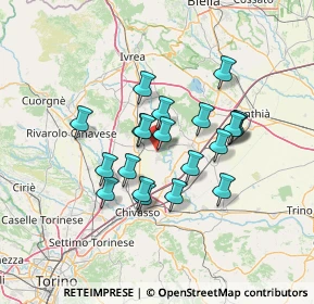 Mappa Viale europa, 10035 Mazzè TO, Italia (11.015)