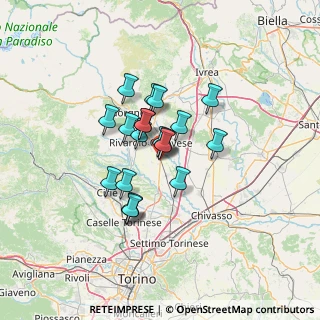 Mappa Via Gianni Micheletto, 10080 Feletto TO, Italia (9.3325)