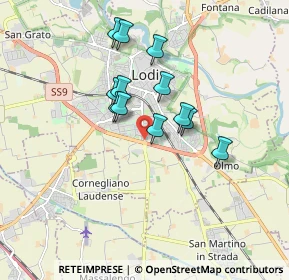 Mappa Via S. Colombano, 26900 Lodi LO, Italia (1.37833)