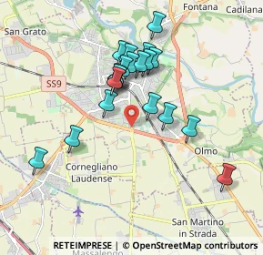 Mappa Via S. Colombano, 26900 Lodi LO, Italia (1.596)