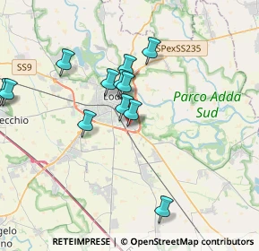 Mappa Via S. Bernardo, 26900 Lodi LO, Italia (3.98692)