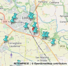 Mappa Via S. Bernardo, 26900 Lodi LO, Italia (1.95333)