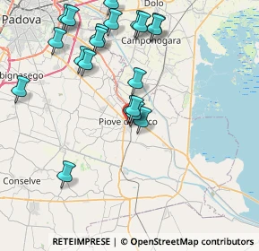 Mappa Via Puniga, 35028 Piove di Sacco PD, Italia (8.5815)